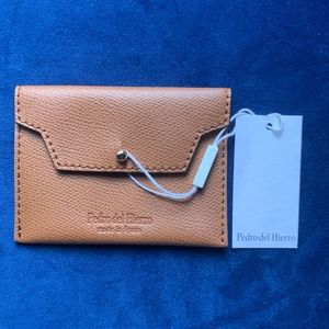 NWT “Pedro del Hierro” Leather Credit Card Wallet/Change Purse